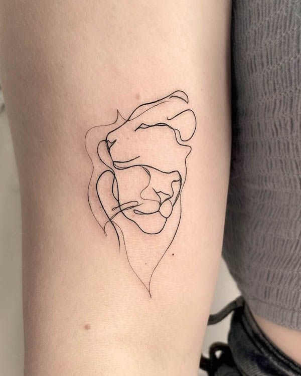 One-line face design