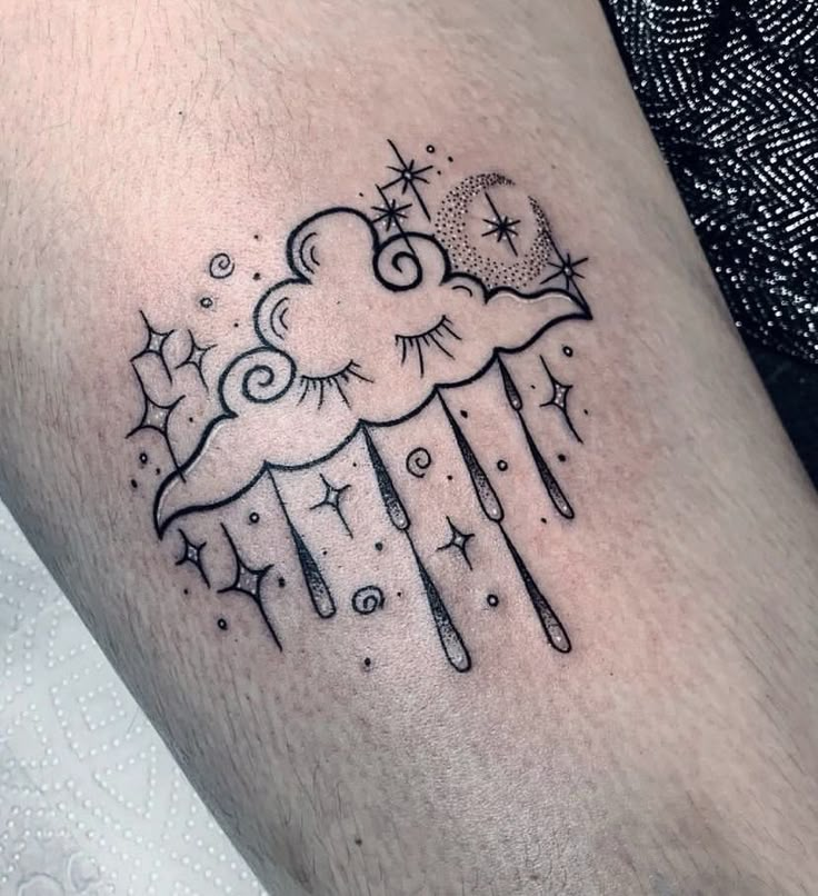 Raindrop or teardrop symbol